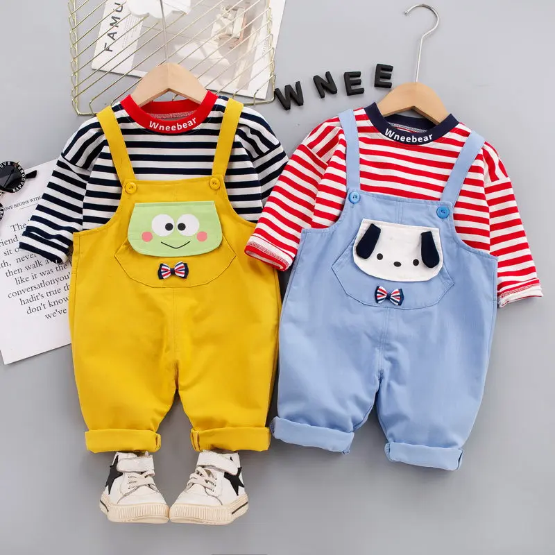 Autumn Toddler Clothing Sets Baby Boys Clothes Suits Causal Strips T-Shirt Pants Animals Overalls Children Kids Casual Costume
Autumn Toddler Clothing Sets Baby Boys Clothes Suits Causal Strips T-Shirt Pants Animals Overalls Children Kids Casual Costume