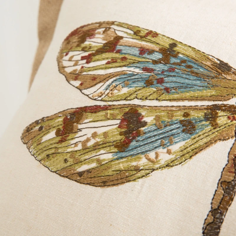 H056 Color Dragonfly Embroidered Cushion Pillow Cover Handmade Throw Pillow Cover Home Decor Backrest Cushion Case Pillowcase
H056 Color Dragonfly Embroidered Cushion Pillow Cover Handmade Throw Pillow Cover Home Decor Backrest Cushion Case Pillowcase
