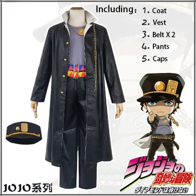 JoJo приключения Джоджо Косплэй Сьерра-Леоне Abbacchio Косплэй; Верхняя одежда; Костюмы униформы с пальто и брюками с аксессуарами
JoJo приключения Джоджо Косплэй Сьерра-Леоне Abbacchio Косплэй; Верхняя одежда; Костюмы униформы с пальто и брюками с аксессуарами