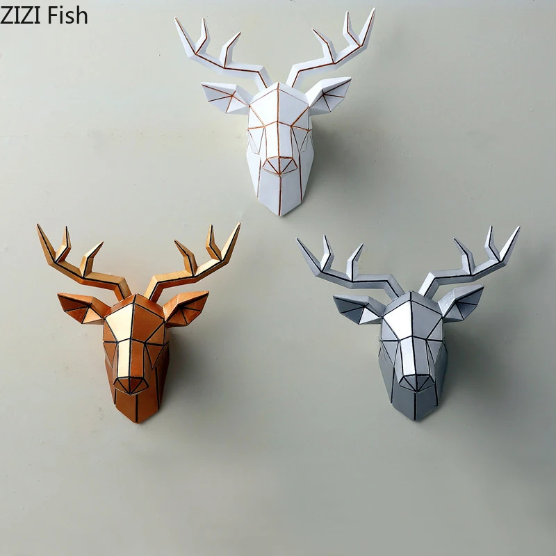 Big Deer Wall Hanging Creative Animal Head Geometric Mural Three-dimensional Decoration Resin Animal Head Sculpture Wall Pendant
Big Deer Wall Hanging Creative Animal Head Geometric Mural Three-dimensional Decoration Resin Animal Head Sculpture Wall Pendant