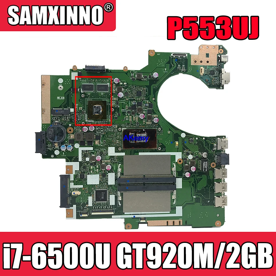 P553UJ материнская плата для ноутбука Asus PRO553U PRO553UJ P553U P2540U P2540UQ P2540UV Материнская плата Тест проведен i7-6500U GT920M/2GB-GPU 
P553UJ материнская плата для ноутбука Asus PRO553U PRO553UJ P553U P2540U P2540UQ P2540UV Материнская плата Тест проведен i7-6500U GT920M/2GB-GPU