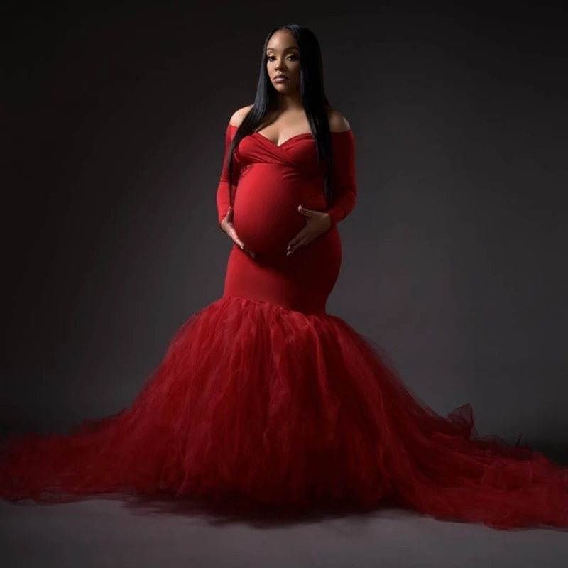 Stretch Longarm Motherhood Mermaid Off Shoulder Favorite Evening gown Photography Prop dress Pregn Robe De Soiree Vestido
Stretch Longarm Motherhood Mermaid Off Shoulder Favorite Evening gown Photography Prop dress Pregn Robe De Soiree Vestido