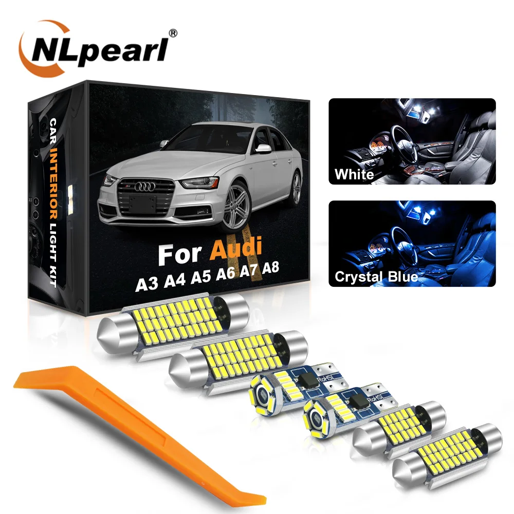 Car Interior Lights For Audi A3 8L 8V 8P A4 B5 B6 B7 B8 A5 A6 C5 C6 C7 A7 A8 D2 D3 Q5 Q7 Vehicle Canbus Led Dome Map Light Kit
Car Interior Lights For Audi A3 8L 8V 8P A4 B5 B6 B7 B8 A5 A6 C5 C6 C7 A7 A8 D2 D3 Q5 Q7 Vehicle Canbus Led Dome Map Light Kit