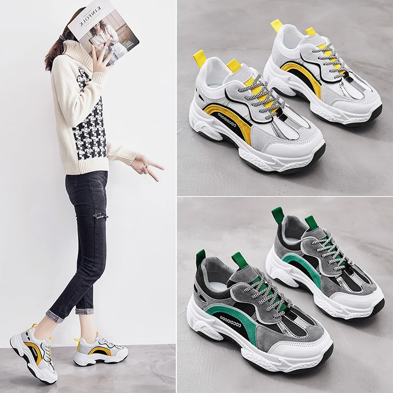 Women Sneakers Running Shoes Light Weight Breathable Mesh Walking Shoe Chunky Sneakers Women Thick Sole Dad Shoes size 35-40 
Women Sneakers Running Shoes Light Weight Breathable Mesh Walking Shoe Chunky Sneakers Women Thick Sole Dad Shoes size 35-40