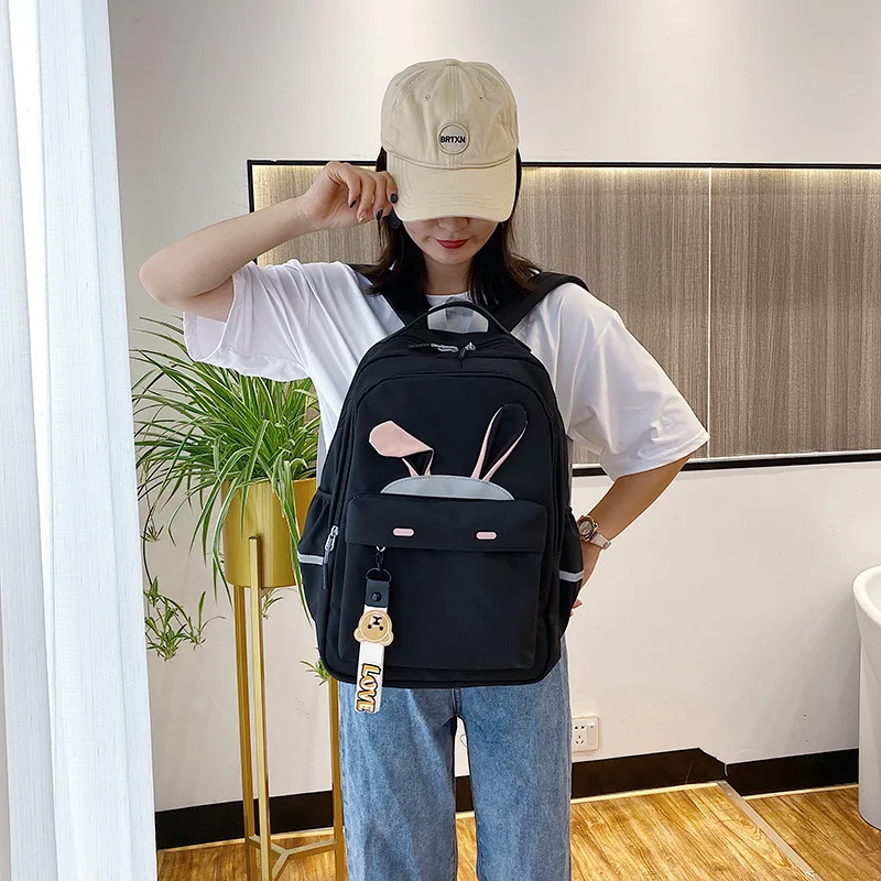 Women Waterproof Nylon Backpack Student Bag Female Large Capacity Travel Bag Korean Vintage Girl Shoulder Bags Schoolbag Mochila
Women Waterproof Nylon Backpack Student Bag Female Large Capacity Travel Bag Korean Vintage Girl Shoulder Bags Schoolbag Mochila