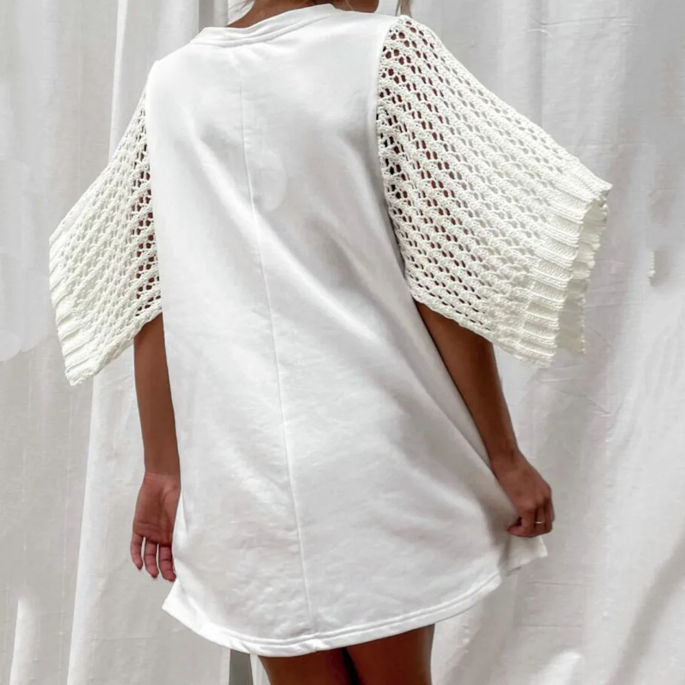 Western Style Summer Dress 2021 Fashion Loose Casual Simple Designer Creative Solid Color Hollow Out Woolen Sleeves Round Neck
Western Style Summer Dress 2021 Fashion Loose Casual Simple Designer Creative Solid Color Hollow Out Woolen Sleeves Round Neck