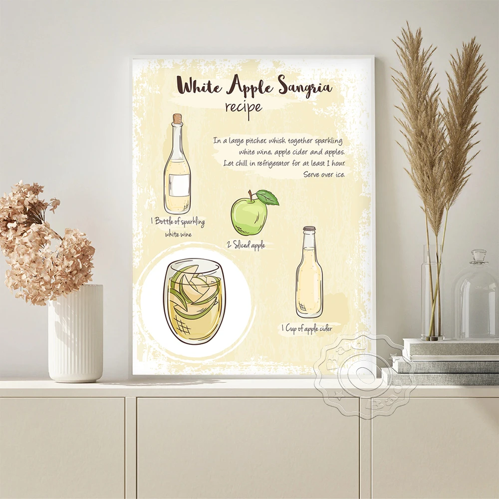 Apple Cider Sangria Recipe Poster Wine Art Prints Wall Stickers Modern Minimalist Canvas Painting Kitchen Bar Plub Home Decor 
Apple Cider Sangria Recipe Poster Wine Art Prints Wall Stickers Modern Minimalist Canvas Painting Kitchen Bar Plub Home Decor