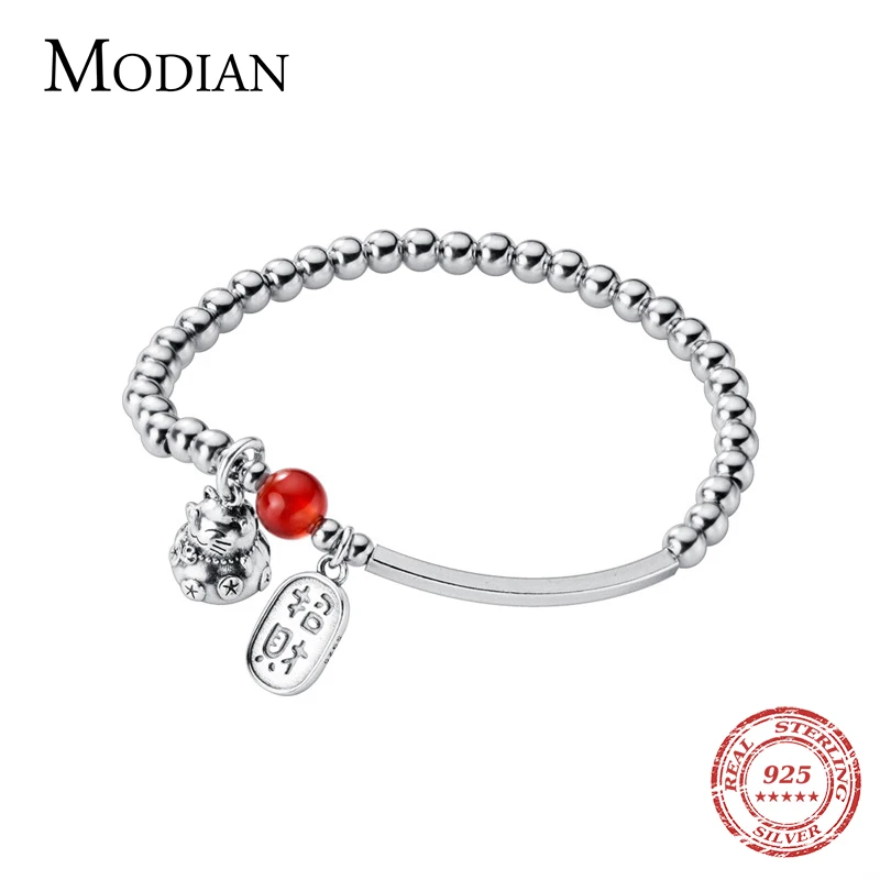 Modian Crystal Balls Cute Cat Lettering Geomatric Oval Light Beads 925 Sterling Silver Bracelet Bangle for Women Fine Jewelry
Modian Crystal Balls Cute Cat Lettering Geomatric Oval Light Beads 925 Sterling Silver Bracelet Bangle for Women Fine Jewelry