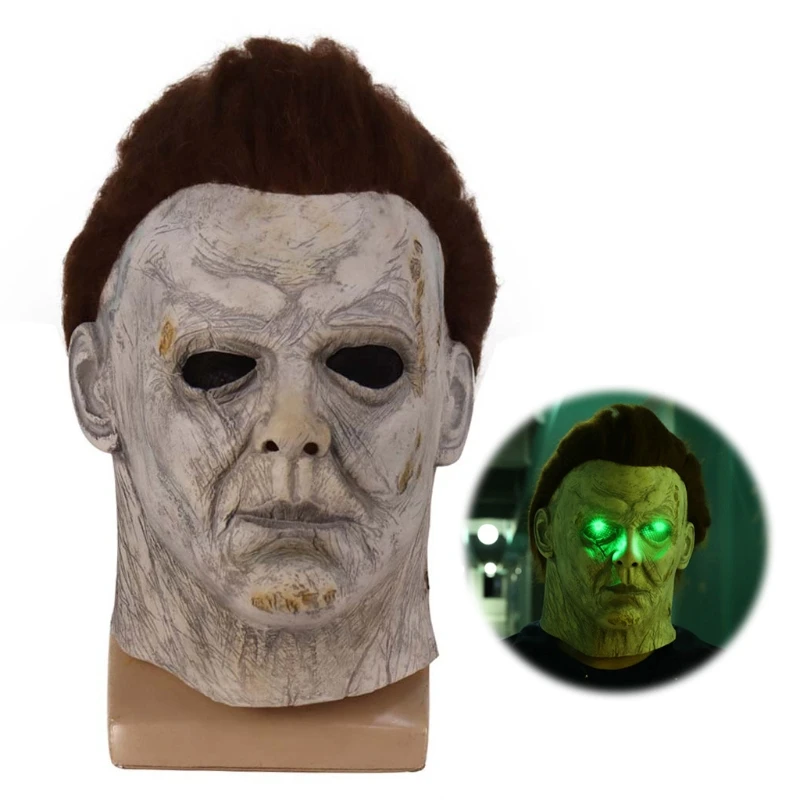 Halloween Myers Mask Costume Horror Toy Scary Headgear Cosplay Props for Easter 63HE 
Halloween Myers Mask Costume Horror Toy Scary Headgear Cosplay Props for Easter 63HE