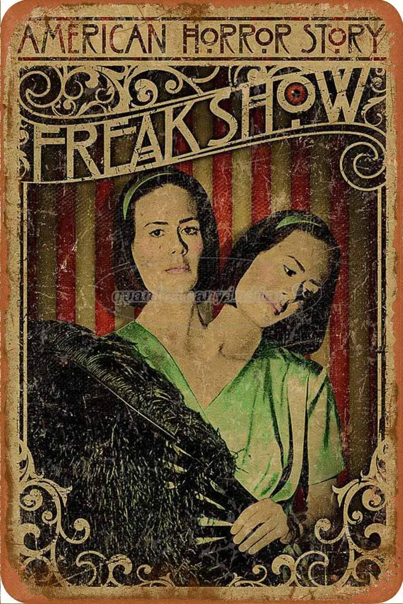American Horror Story Apocalypse Freak Show Vintage Tin Signs Metal Sign Poster Retro Art Plaque Wall Decor for Bar Cafe Garden
American Horror Story Apocalypse Freak Show Vintage Tin Signs Metal Sign Poster Retro Art Plaque Wall Decor for Bar Cafe Garden