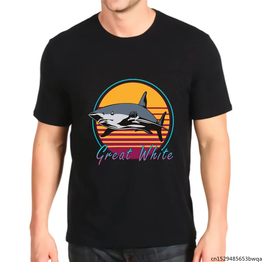 Retro 80s Art Great White Shark Novelty Sport Kawaii Anime Graphic Retro Fashion Print New Top Mens T-shirt
Retro 80s Art Great White Shark Novelty Sport Kawaii Anime Graphic Retro Fashion Print New Top Mens T-shirt