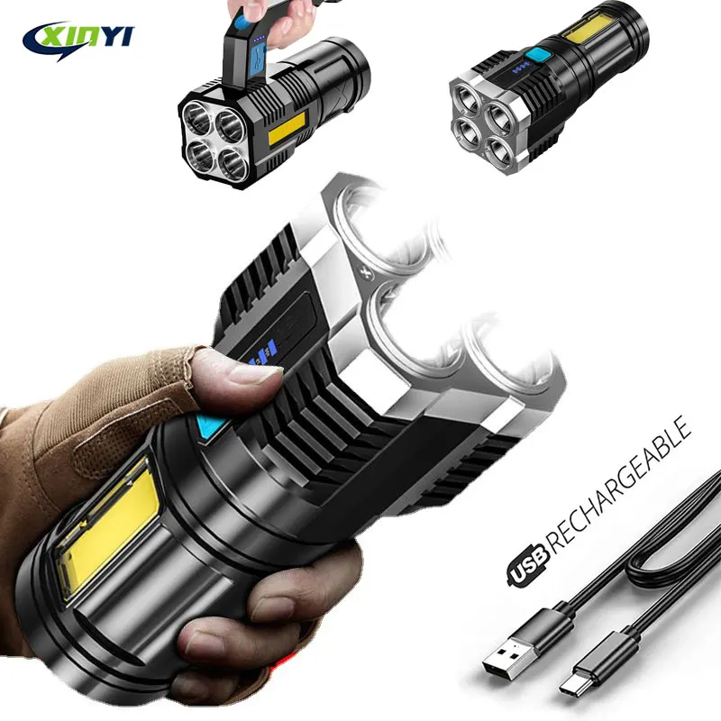 2021 New Style 4LED Flashlight Mini Portable Lamp With Built-in 1200Ma 18650 Battery USB Rechargeable COB LED Flashlight Torch
2021 New Style 4LED Flashlight Mini Portable Lamp With Built-in 1200Ma 18650 Battery USB Rechargeable COB LED Flashlight Torch