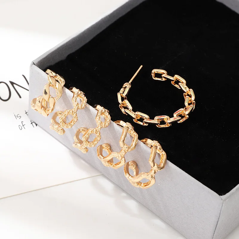 New Boho Vintage Geometric Drop Earrings For Women Classic Thick Chain Earring Set Female Jewelry Valentine's Day Wedding Gift
New Boho Vintage Geometric Drop Earrings For Women Classic Thick Chain Earring Set Female Jewelry Valentine's Day Wedding Gift