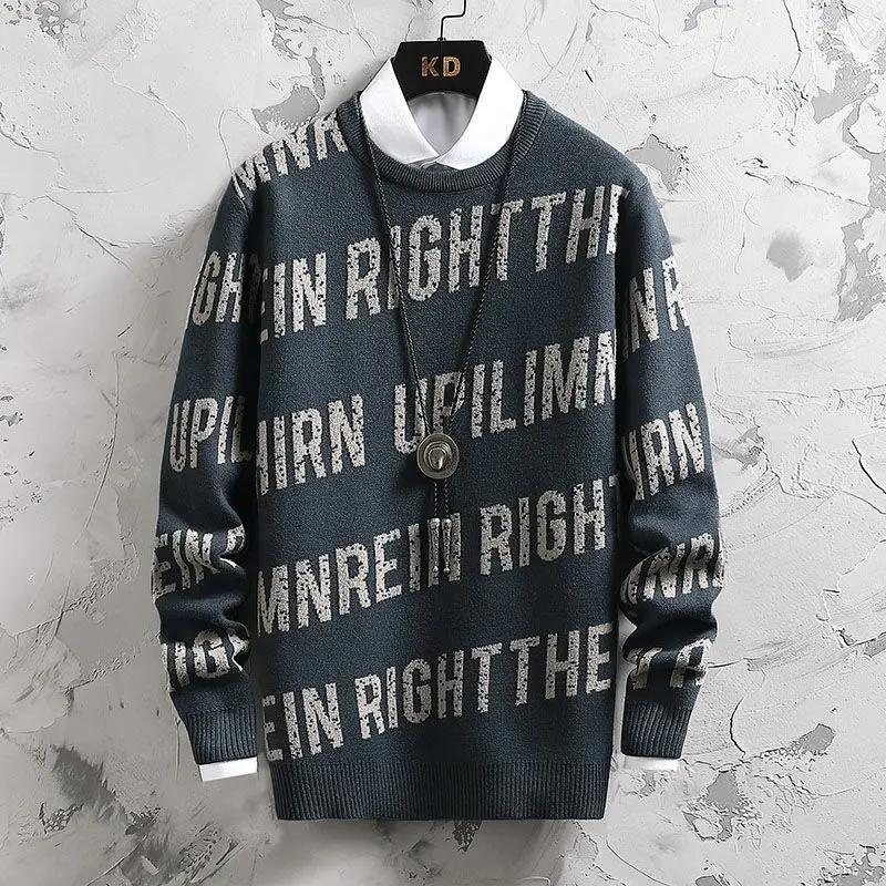 Autumn And Winter New Style Alpaca Wool Sweater Men's Casual Loose Thick Warm Knit Sweater Round Neck Men's Long-sleeved Sweater
Autumn And Winter New Style Alpaca Wool Sweater Men's Casual Loose Thick Warm Knit Sweater Round Neck Men's Long-sleeved Sweater