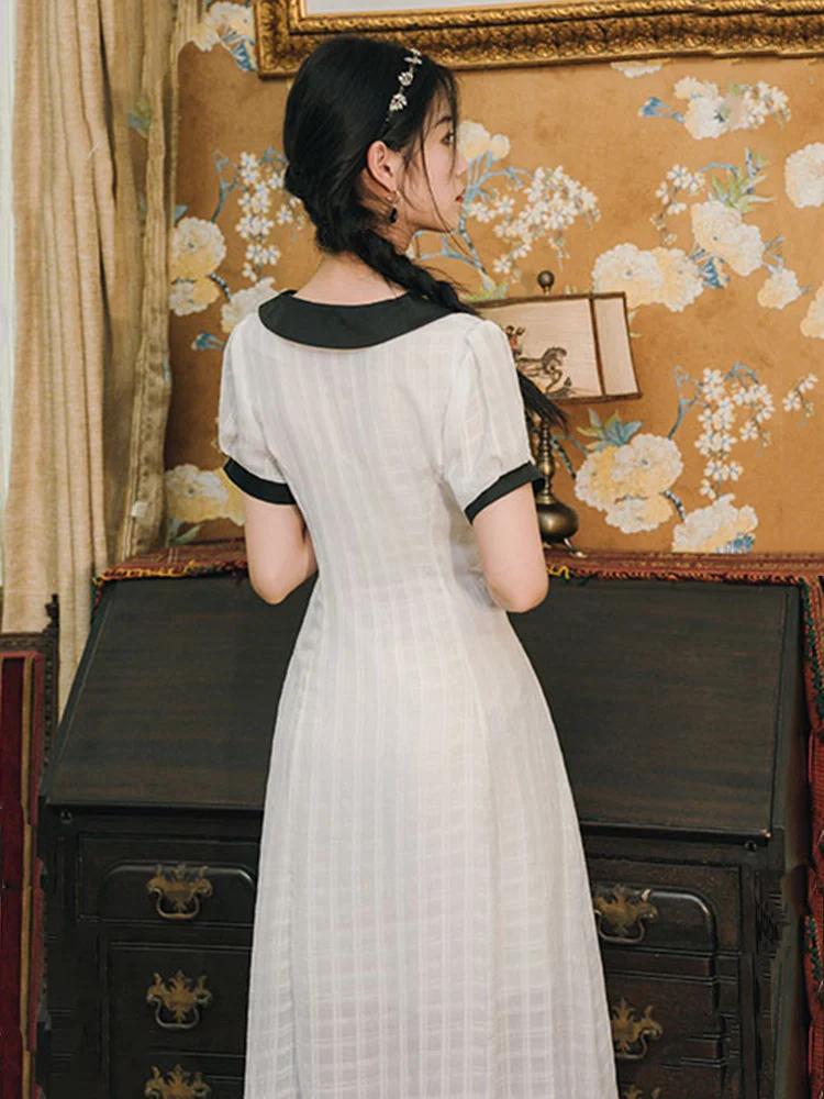 Hepburn College Style Dress Temperament Ladies Women 50S 60S Vintage Elegant Midi Dress Vestidos
Hepburn College Style Dress Temperament Ladies Women 50S 60S Vintage Elegant Midi Dress Vestidos