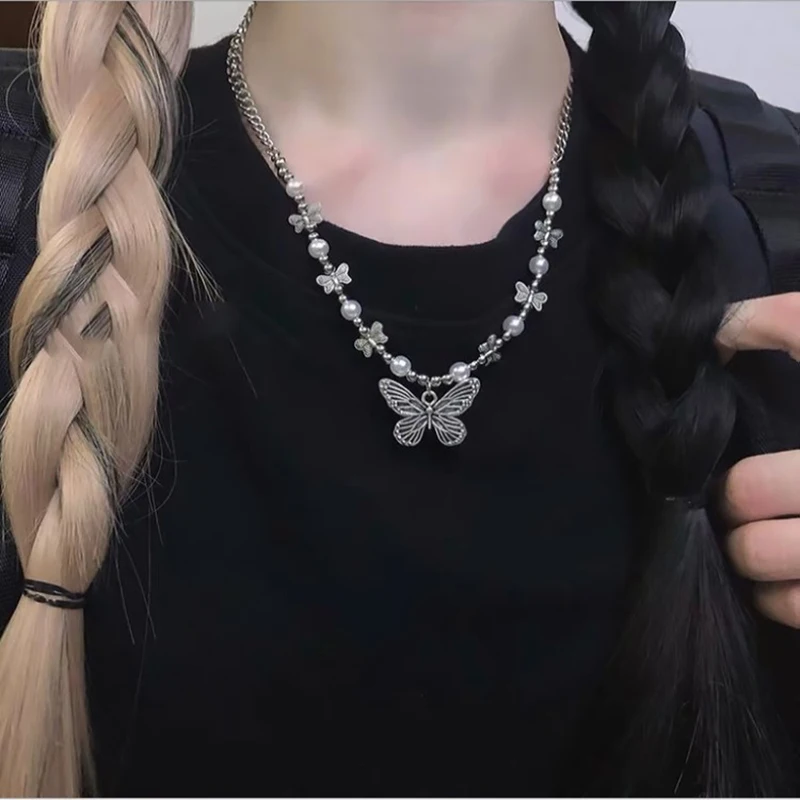 RXSMll Gothic Butterfly Pendant Necklace for Women Choker Grunge Chain accessories IGIRL Indie Collar Jewelry Friends Gifts 
RXSMll Gothic Butterfly Pendant Necklace for Women Choker Grunge Chain accessories IGIRL Indie Collar Jewelry Friends Gifts