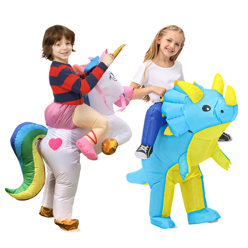 Kids Halloween Purim Party Cosplay Costume Unicorn Dinosaur Inflatable Costumes Triceratops Suit Mascot Disfraz
Kids Halloween Purim Party Cosplay Costume Unicorn Dinosaur Inflatable Costumes Triceratops Suit Mascot Disfraz
