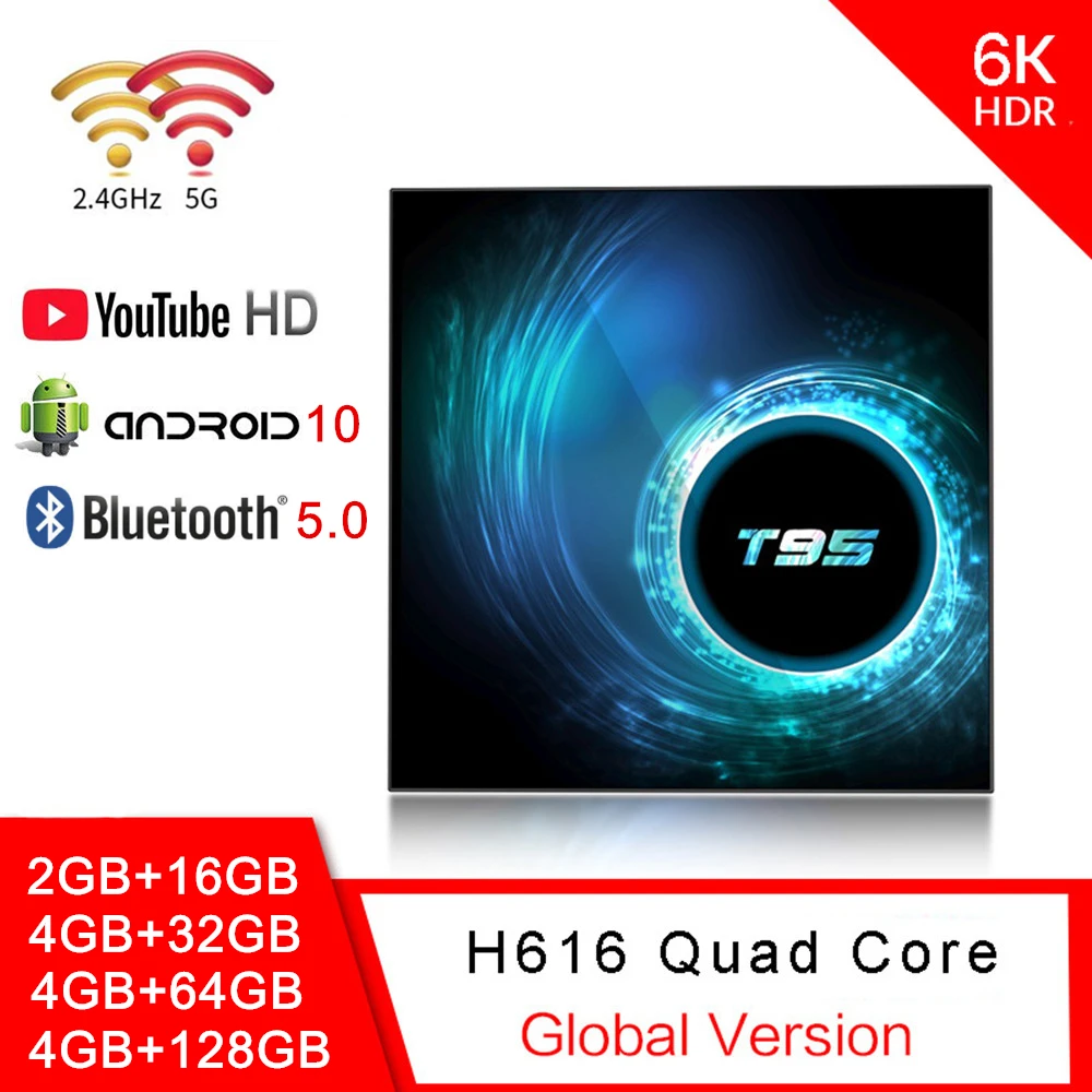 T95 Android 10 TV Box Allwinner H616 Quad Core 1080P H.265 6K 2.4G / 5G WiFi BT5.0 Телеприставка Домашняя умная Android Box
T95 Android 10 TV Box Allwinner H616 Quad Core 1080P H.265 6K 2.4G / 5G WiFi BT5.0 Телеприставка Домашняя умная Android Box