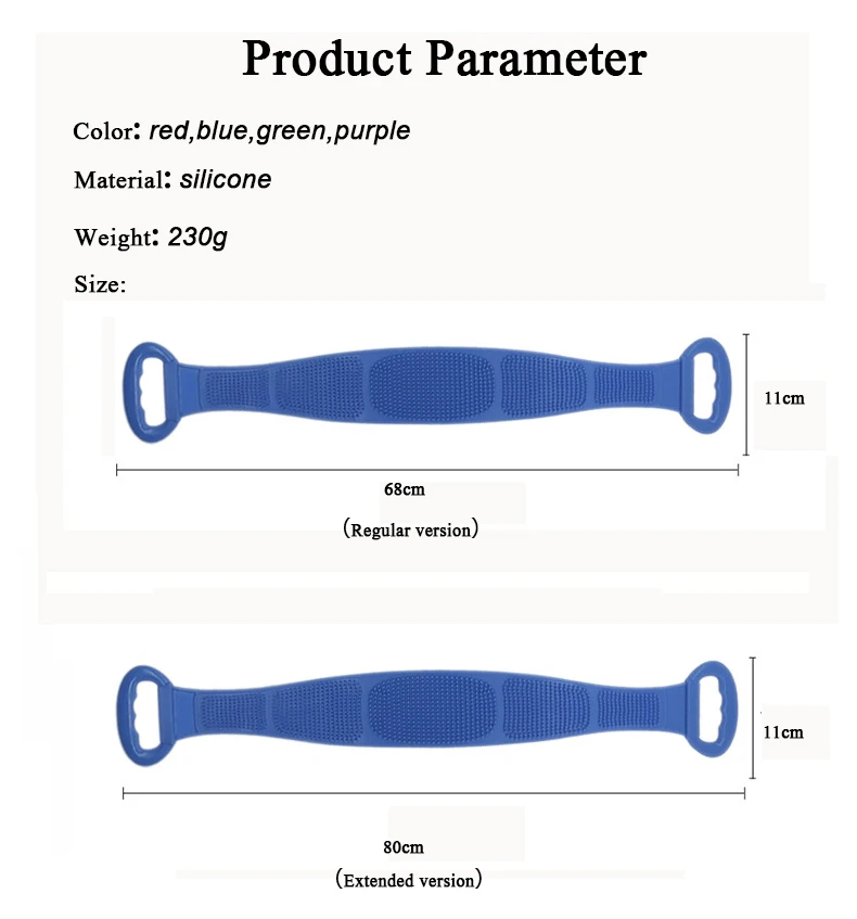 New Extended Scrubbe Back Scrubber for Shower Silicone Brushes Easy to Clean Washer Exfoliating Skin Clean Shower Brushes
New Extended Scrubbe Back Scrubber for Shower Silicone Brushes Easy to Clean Washer Exfoliating Skin Clean Shower Brushes