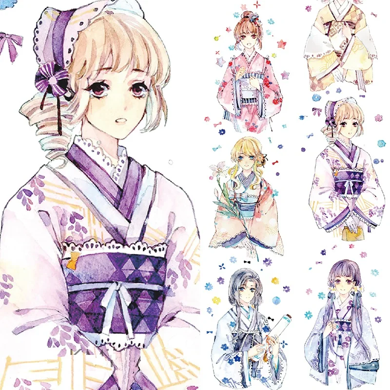 Original Japanese style washi tape taisho kimonos girl washi paper tape 4cmx2m speicial oil effect w/ release paper
Original Japanese style washi tape taisho kimonos girl washi paper tape 4cmx2m speicial oil effect w/ release paper