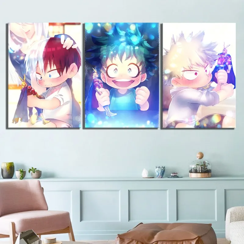 3 Pieces Anime Boys My Hero Academia Canvas Poster Paintings Wall Art Modular Prints Pictures for Living Room Home Decor 
3 Pieces Anime Boys My Hero Academia Canvas Poster Paintings Wall Art Modular Prints Pictures for Living Room Home Decor