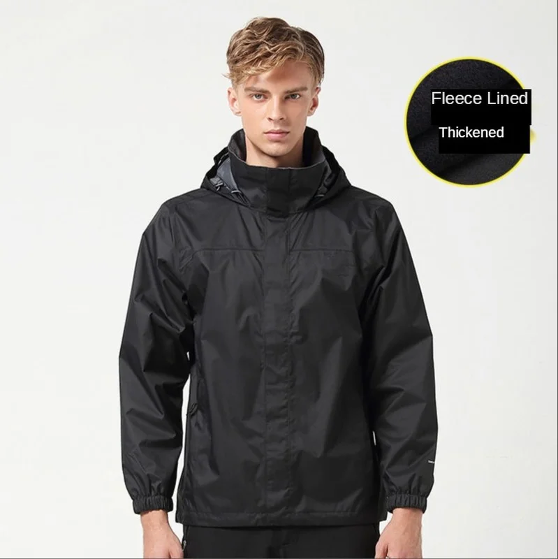 Мужская водонепроницаемая ветрозащитная куртка Stormsuit теплая брендовая плюшевая
