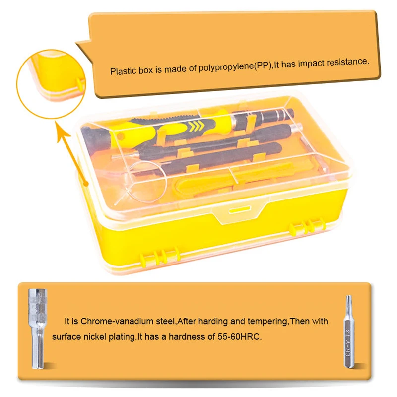 Precision Screwdriver Set Multi-Function Screwdriver Set Screw Disassemble Repair Tool for Watch Phone BV789
Precision Screwdriver Set Multi-Function Screwdriver Set Screw Disassemble Repair Tool for Watch Phone BV789
