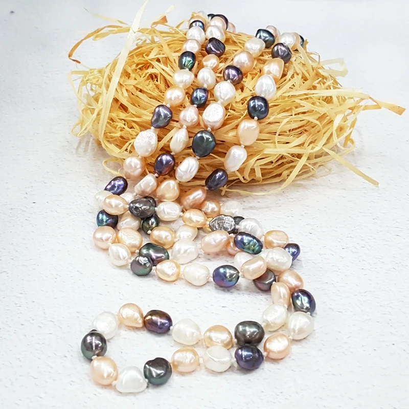 Lii Ji Multi Color Real Freshwater Pearl 7-8mm about 120cm Long Elegance Necklace For Women Jewelry for Wedding PartyNice Gift
Lii Ji Multi Color Real Freshwater Pearl 7-8mm about 120cm Long Elegance Necklace For Women Jewelry for Wedding PartyNice Gift
