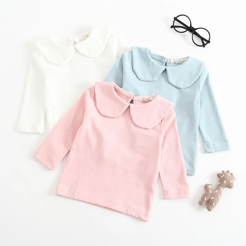 Baby girl 0-24M new Korean version of pure cotton top autumn clothes girl solid color lapel long sleeve T-shirt bottoming shirt
Baby girl 0-24M new Korean version of pure cotton top autumn clothes girl solid color lapel long sleeve T-shirt bottoming shirt