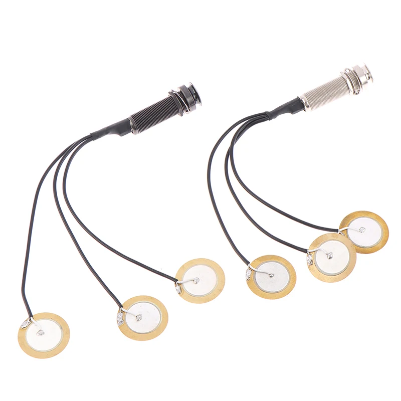 Piezo Contact Microphone 3 Transducer Pickups With End Pin Jack For Kalimba Thumb Pin Tip Pickup
Piezo Contact Microphone 3 Transducer Pickups With End Pin Jack For Kalimba Thumb Pin Tip Pickup