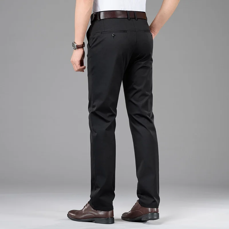 NIGRITY 2019 New straight casual pants men's new business Tencel slim trousers men's black khaki large size 42
NIGRITY 2019 New straight casual pants men's new business Tencel slim trousers men's black khaki large size 42