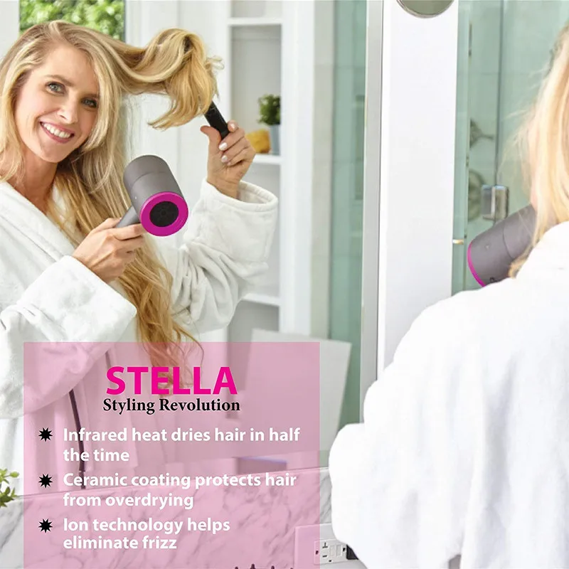 Portable Hair Dryer Fast Straight Hot Air Styler 3 Heat Setting 2 Speed One Setting Mini Hair Dryer Salon Styling Hairdryer
Portable Hair Dryer Fast Straight Hot Air Styler 3 Heat Setting 2 Speed One Setting Mini Hair Dryer Salon Styling Hairdryer