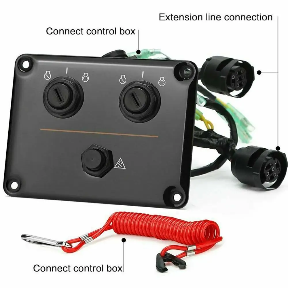 Dual Control Key Panel For Yamaha Outboard Engine 6k1-82570-13-00 Ignition Twin Switch Replacement Parts
Dual Control Key Panel For Yamaha Outboard Engine 6k1-82570-13-00 Ignition Twin Switch Replacement Parts
