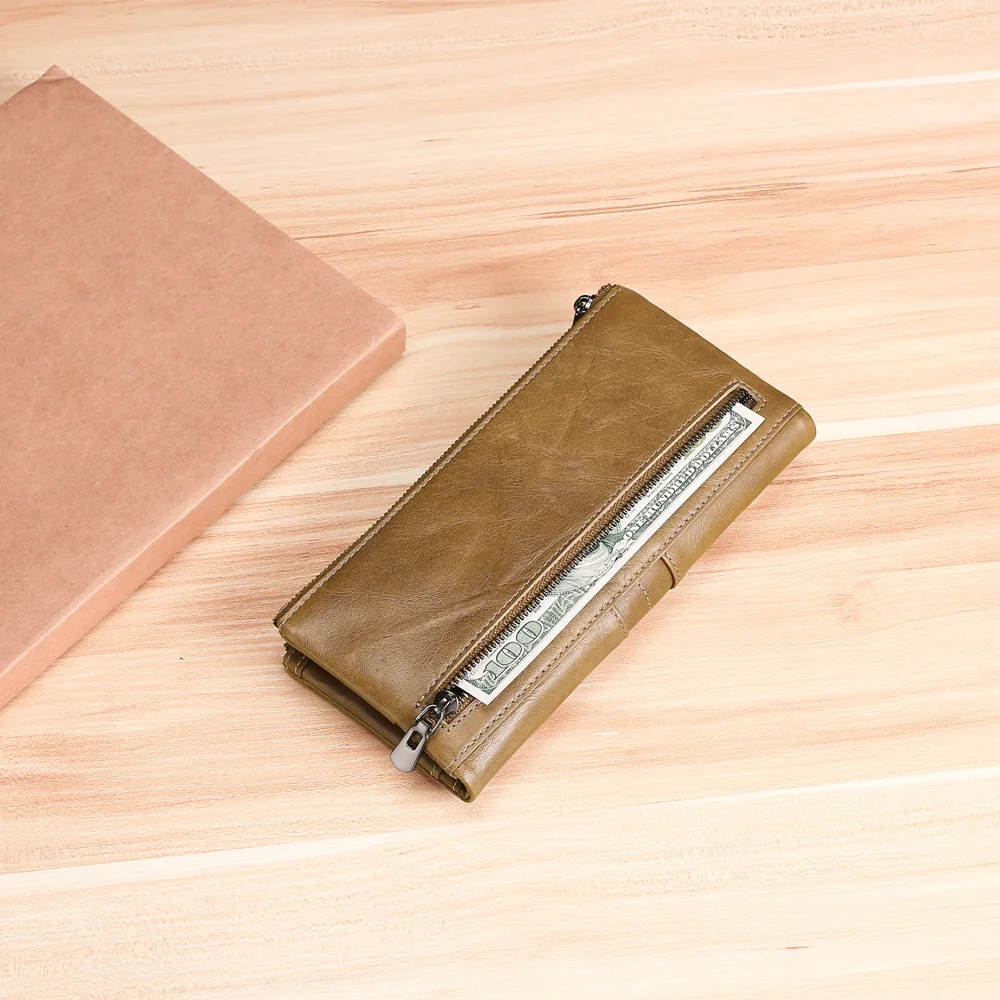 Women Genuine Leather Wallet Female Cell Phone Pocket Long Women Purses Hasp Leather Lady Coin Purse Card Holder
Women Genuine Leather Wallet Female Cell Phone Pocket Long Women Purses Hasp Leather Lady Coin Purse Card Holder