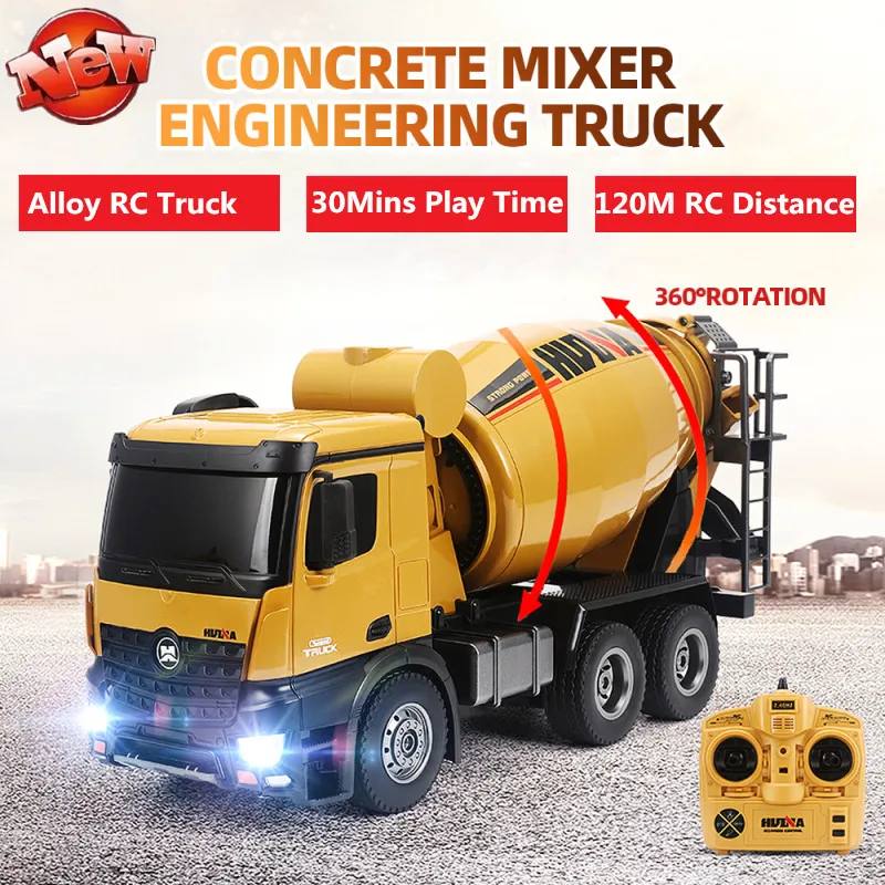 Electric Remote Control Engineering Truck 2.4G 10CH RC Concrete Mixer Toy With Flash Light Construction Vehicle 360degree rotate
Electric Remote Control Engineering Truck 2.4G 10CH RC Concrete Mixer Toy With Flash Light Construction Vehicle 360degree rotate