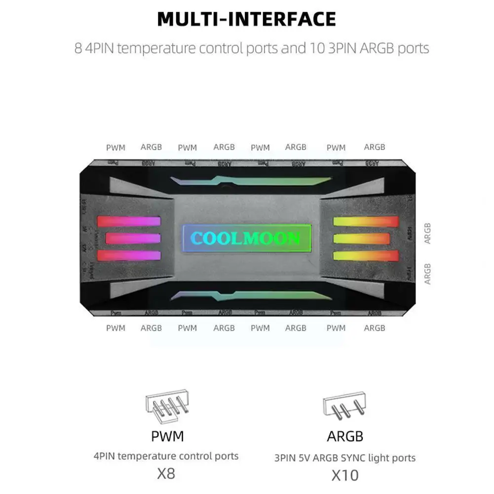 COOLMOON RGB Remote Controller 4Pin PWM 3Pin ARGB interface Control Chassis Wireless Remote Radiator K4Z2
COOLMOON RGB Remote Controller 4Pin PWM 3Pin ARGB interface Control Chassis Wireless Remote Radiator K4Z2