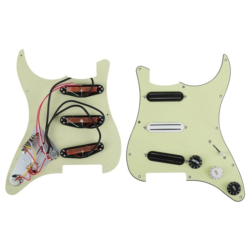 Акриловые загруженные Prewired Pickguard серфинг тройной рельсы пикапы электрогитара