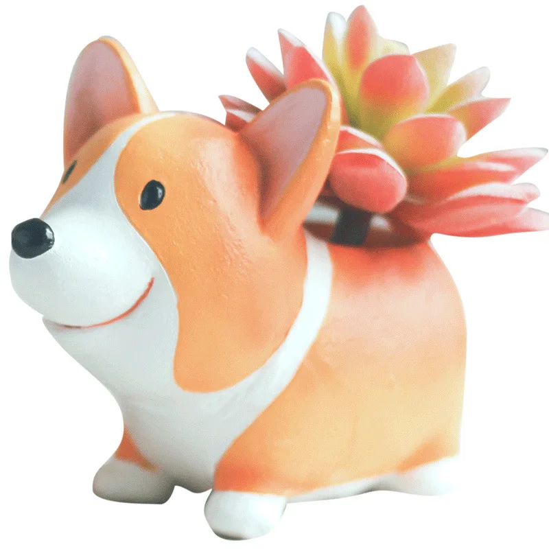 TECHOME Creative Cartoon Zakka Kirkie Dog Office Potted Resin Flower Pot Wholesale Ornaments Succulent Planter Bonsai Pot
TECHOME Creative Cartoon Zakka Kirkie Dog Office Potted Resin Flower Pot Wholesale Ornaments Succulent Planter Bonsai Pot