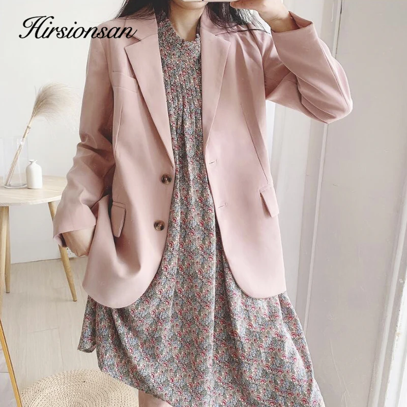 Hirsionsan Elegant Women Jaket 2020 Autumn Pink Korean Office Lady Outwears White Single Breasted Female Outerwear Suit Coats
Hirsionsan Elegant Women Jaket 2020 Autumn Pink Korean Office Lady Outwears White Single Breasted Female Outerwear Suit Coats