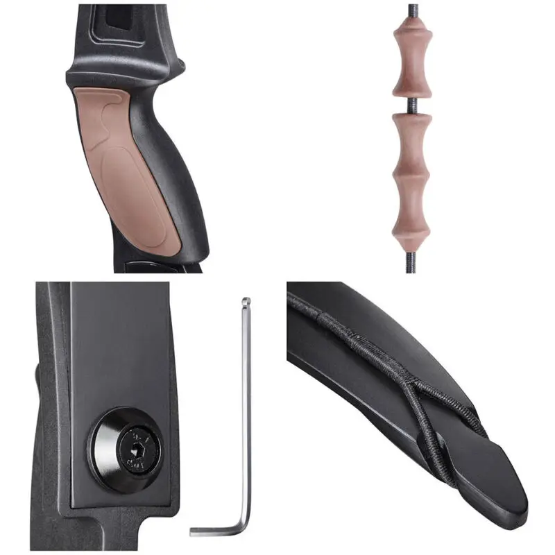 54" 28Lbs Recurve Bow Archery Takedown Right Left Hand Hunting Practice Game
54" 28Lbs Recurve Bow Archery Takedown Right Left Hand Hunting Practice Game