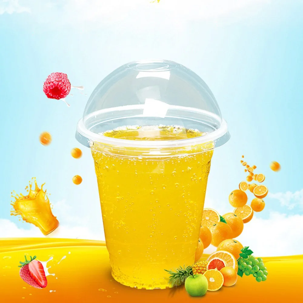 100Pcs 360ml Disposable Clear Cups with a Hole Dome Lids for Tea Fruit Tea with Covers
100Pcs 360ml Disposable Clear Cups with a Hole Dome Lids for Tea Fruit Tea with Covers