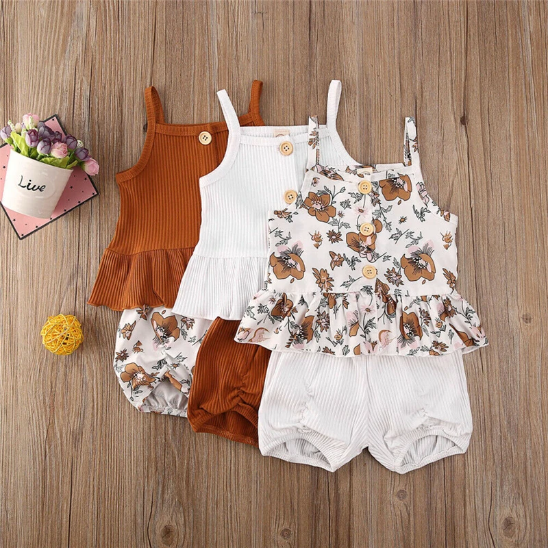 Cute Toddler Kid Girls Sleeveless Vest Tops Floral Shorts 2pcs Outfits Set Clothes Summer Toddler Clothing for 1-5T
Cute Toddler Kid Girls Sleeveless Vest Tops Floral Shorts 2pcs Outfits Set Clothes Summer Toddler Clothing for 1-5T