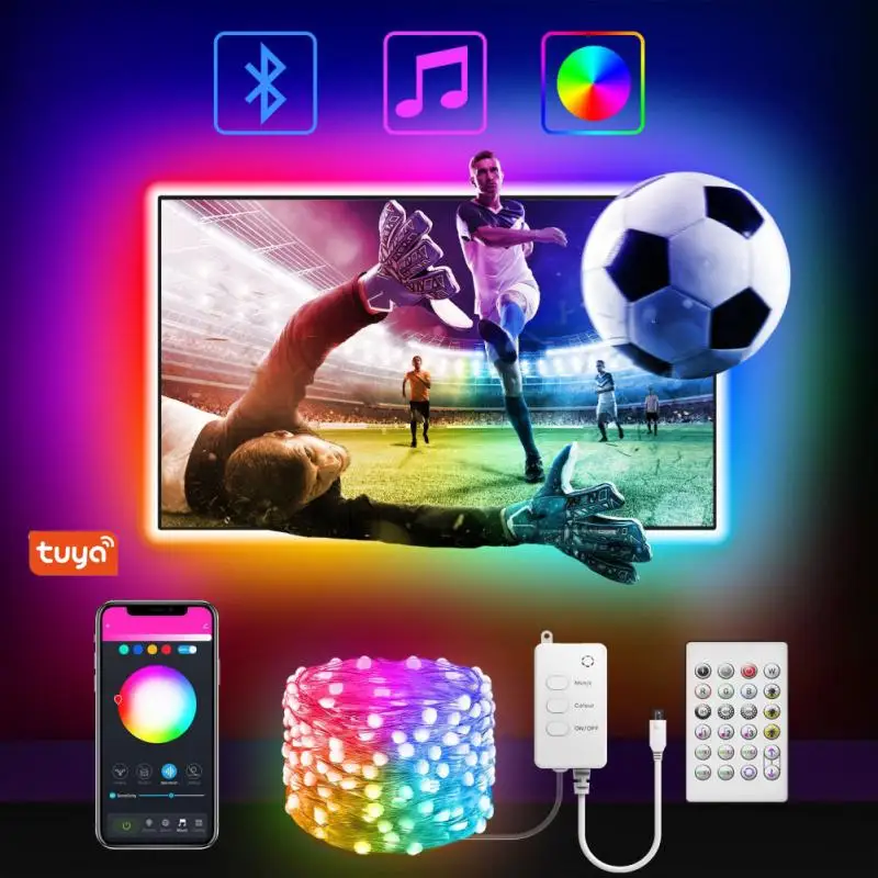 5/10M tuya smart LED String Lights Christmas Decoration app Control Wedding Curtain decor Lamp support Alexa/Google Assistant
5/10M tuya smart LED String Lights Christmas Decoration app Control Wedding Curtain decor Lamp support Alexa/Google Assistant