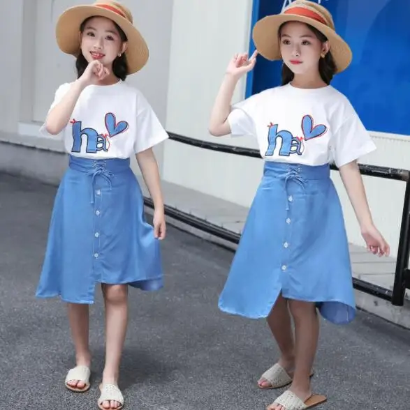 Summer Children Clothing Sets for Girls Short sleeve Kids Outfits Casual Girls Clothes Tracksuit 4 6 8 10 12 Year
Summer Children Clothing Sets for Girls Short sleeve Kids Outfits Casual Girls Clothes Tracksuit 4 6 8 10 12 Year