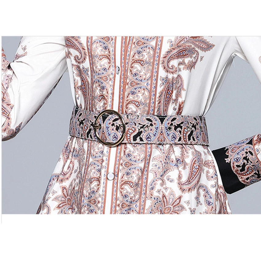 Designer Runway Dress Long Sleeve Mini Shirt Dress Women Turn Down Collar Slim Waist Vintage Dresses High Quality Vestidos
Designer Runway Dress Long Sleeve Mini Shirt Dress Women Turn Down Collar Slim Waist Vintage Dresses High Quality Vestidos
