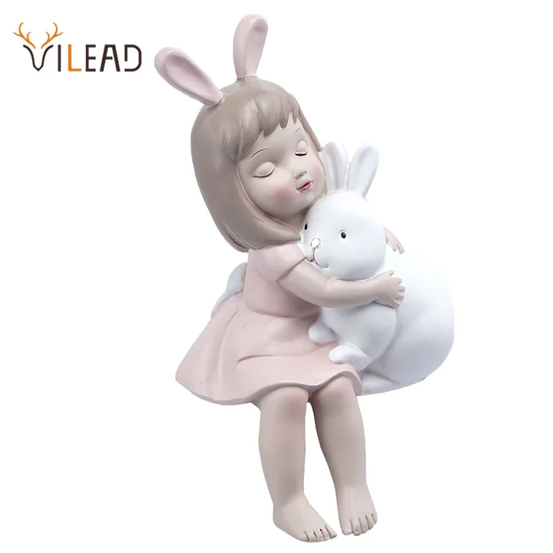 VILEAD Resin Rabbit Girl Statue Creative Animal Figurines Living Room Bedroom Desktop Decoration Home Decor Kawaii Accessories
VILEAD Resin Rabbit Girl Statue Creative Animal Figurines Living Room Bedroom Desktop Decoration Home Decor Kawaii Accessories