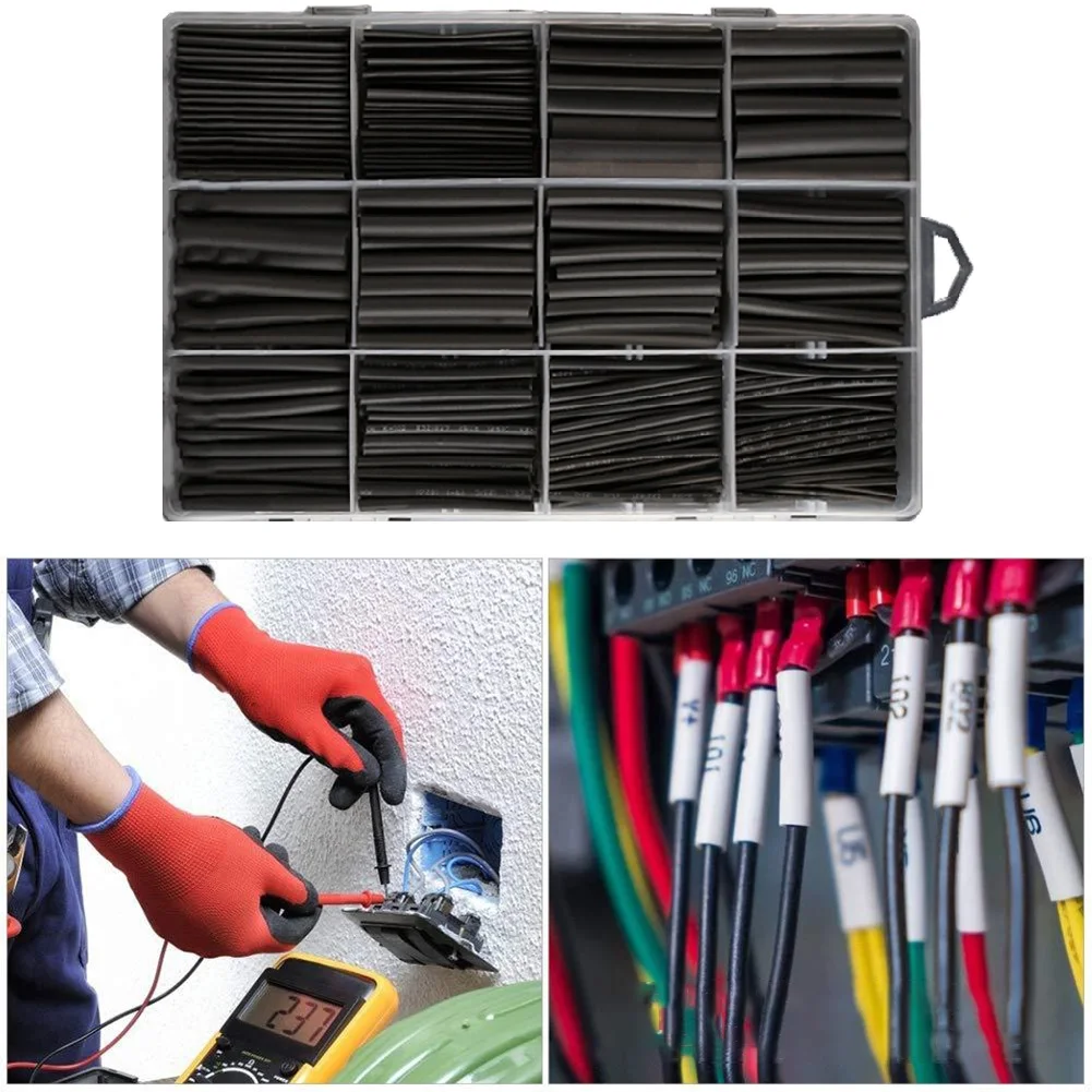 560Pcs Heat Shrinkable Tube Sleeve 2:1 Heat Shrinkable 10.4 Mpa Tensile Strength Insulated Sleeving Heat Shrink Tubing
560Pcs Heat Shrinkable Tube Sleeve 2:1 Heat Shrinkable 10.4 Mpa Tensile Strength Insulated Sleeving Heat Shrink Tubing