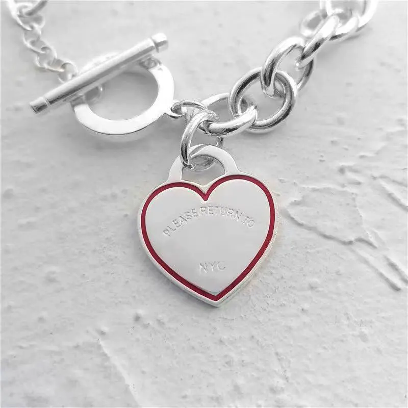 Classic heart-shaped bracelet, O-chain, silver plated round, lovers jewelry, romantic holiday gift, original 1:1:1
Classic heart-shaped bracelet, O-chain, silver plated round, lovers jewelry, romantic holiday gift, original 1:1:1