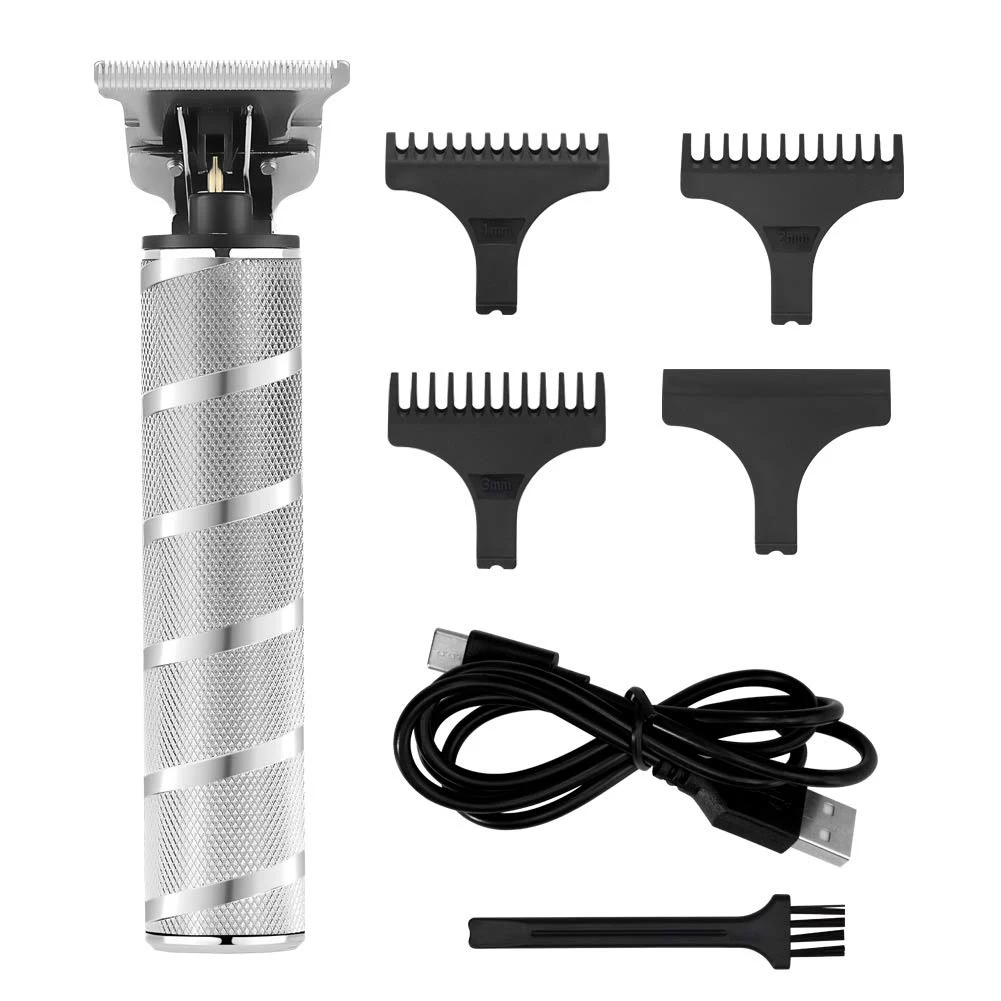 

USB аккумуляторная машинка для стрижки волос для мужчин с Лысой головкой электрический триммер для волос Беспроводная Бритва для мужчин Пар...