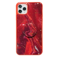 Золотая фольга gutta percha для iphone 11 11pro 11promax X XSMax XR 8 7 7Plus red Marble texturet